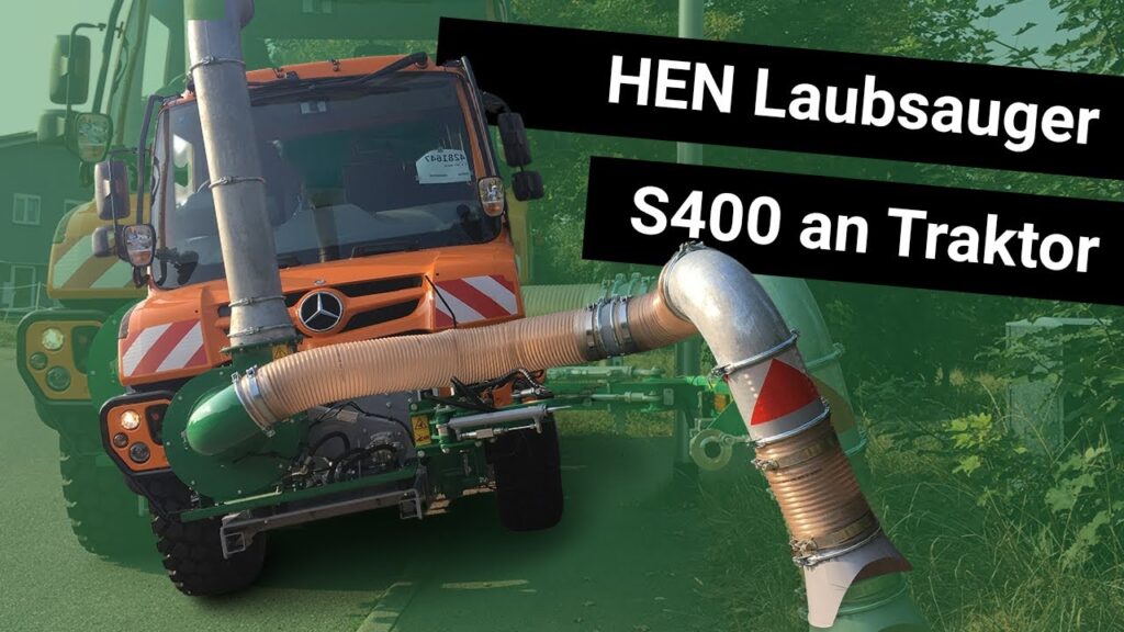 Løvlæsseblæser S400 i arbejde
