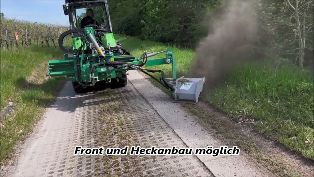 HEN rabatfræser BKF 0640 i arbejde